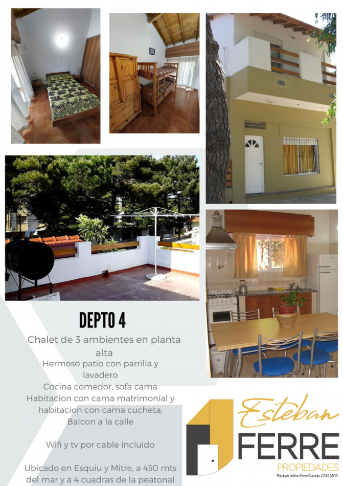 2 CHALETS + 3 DEPARTAMENTOS EN VENTA EN SAN BERNARDO